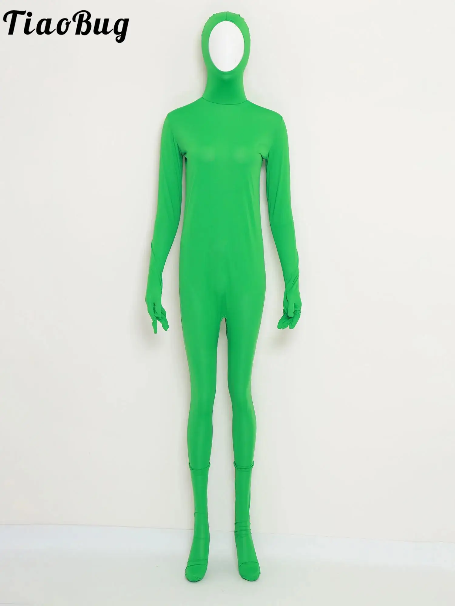 

Унисекс, женский и мужской однотонный комбинезон с капюшоном, облегающий комбинезон для всего тела, боди для рейв-вечеринки, ночного клуба, клубная одежда, йога, тренировки