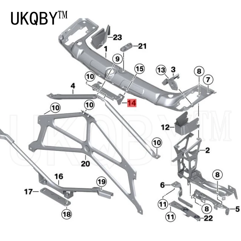 Bracket front end 1 3system F20 F30 F21 F3151747385734