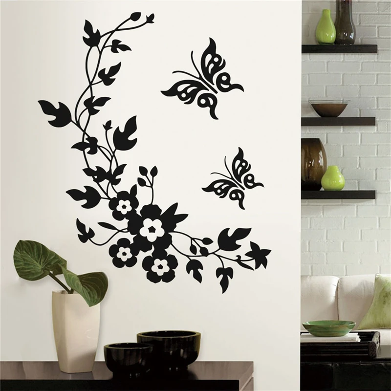 Green Plant Leaves Wall Sticker Bathroom Toilet Decor Living Room Cabinet Home Decoration Decals Beautify Self Adhesive Mural
