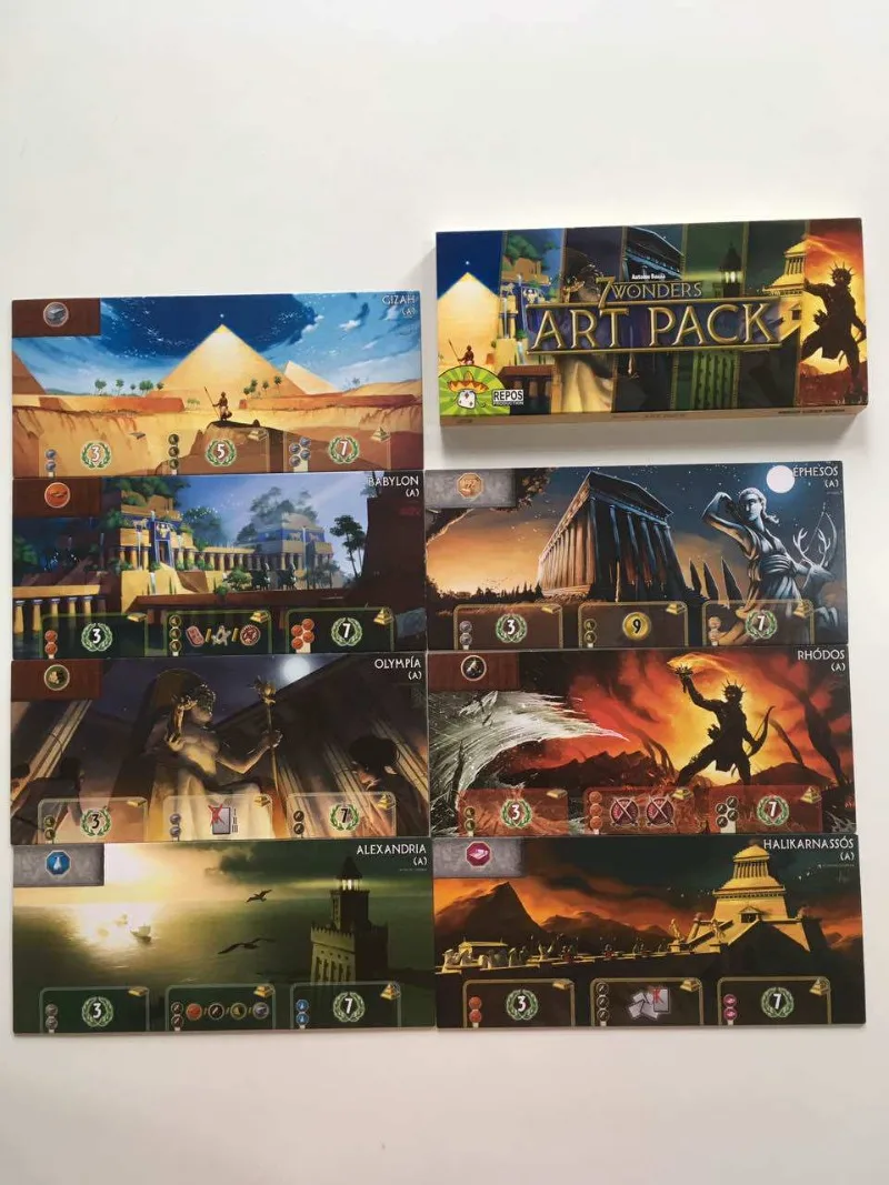 Asmodee Official 7 Wonders First Edition Chinese Version Strategy Reasoning Board Game Chess Game Holiday Gifts