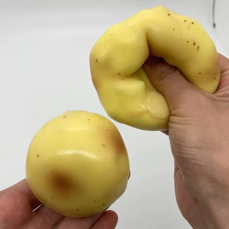 Jouets anti-stress en forme de pomme de terre fluide, faits à la main, à remontée lente, balles anti-stress, jouet à presser en forme de pomme de terre simulée, jouet pour soulager l'anxiété et le stress, cadeaux