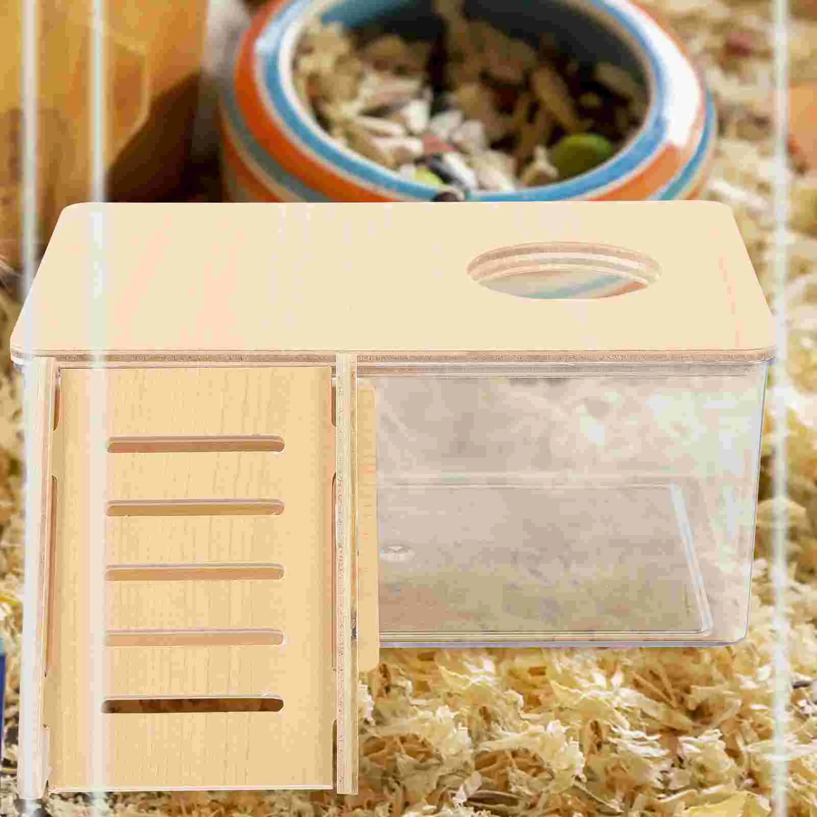 

Hamster Bath Room Sand Tub Container Guinea Pig Bathroom Wear- Bathtub Wooden Basin Area Spa