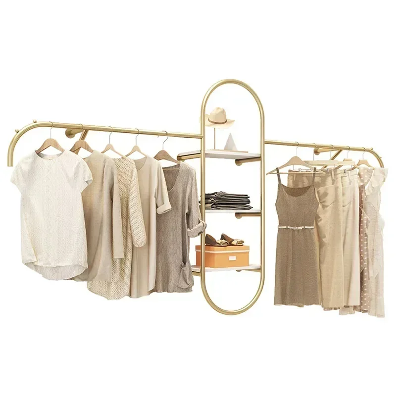 

Perchero de pie para Ropa de dormitorio, mueble Plegable para biblioteca, Boutique al aire libre, Tendedero móvil