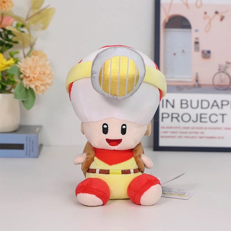 Super Bros Plush Captain Toad Treasure Tracker Cute Stuffed Toy Soft Doll Gift view 5
