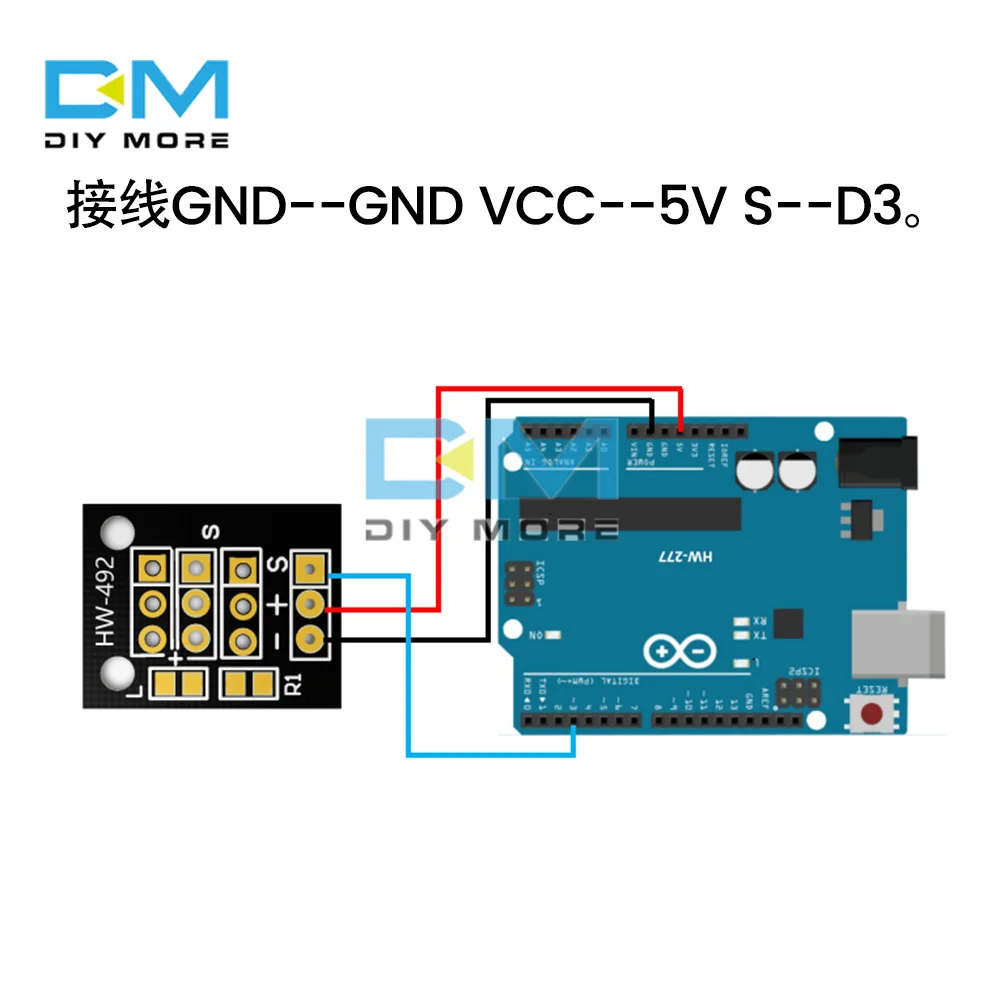 DC 3.3V To 5V KY-003 Hall Effect Magnetic Sensor Module Hall Magnetic Sensor Module Hall Effect Sensorfor Smart Cars for Arduino