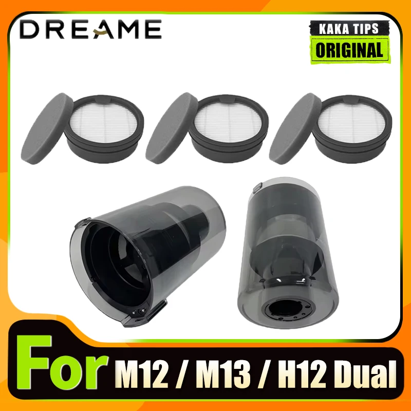

Original Cyclone Assembly Dustbin & Filter Replacement for Dreame M12/H12 Dual / M13 Pro Series Vacuum Cleaner Spare Parts