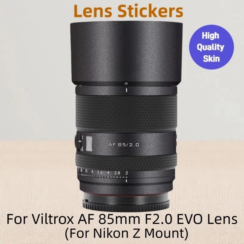 Calcomanía de piel para Viltrox AF85 F2 Nikon Z, calcomanía de lente de montaje, piel AF85F2, pegatina de lente para Viltrox AF85mmF2.0 evo, envoltura protectora