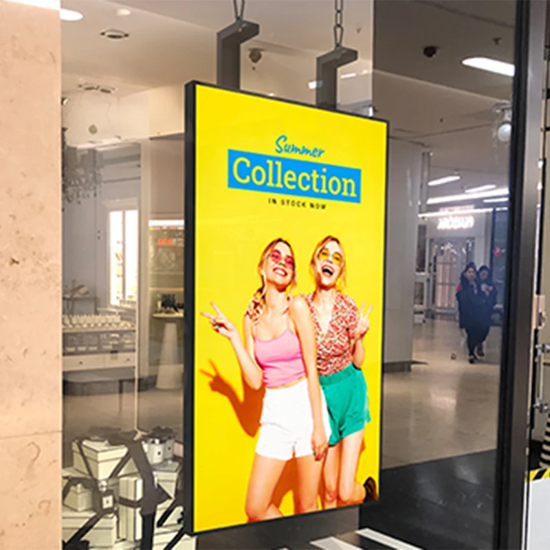 

Sizes Optional High Brightness 4K Window Facing Display LCD Wall-mounted/Hanging Advertising Digital Signage And Display