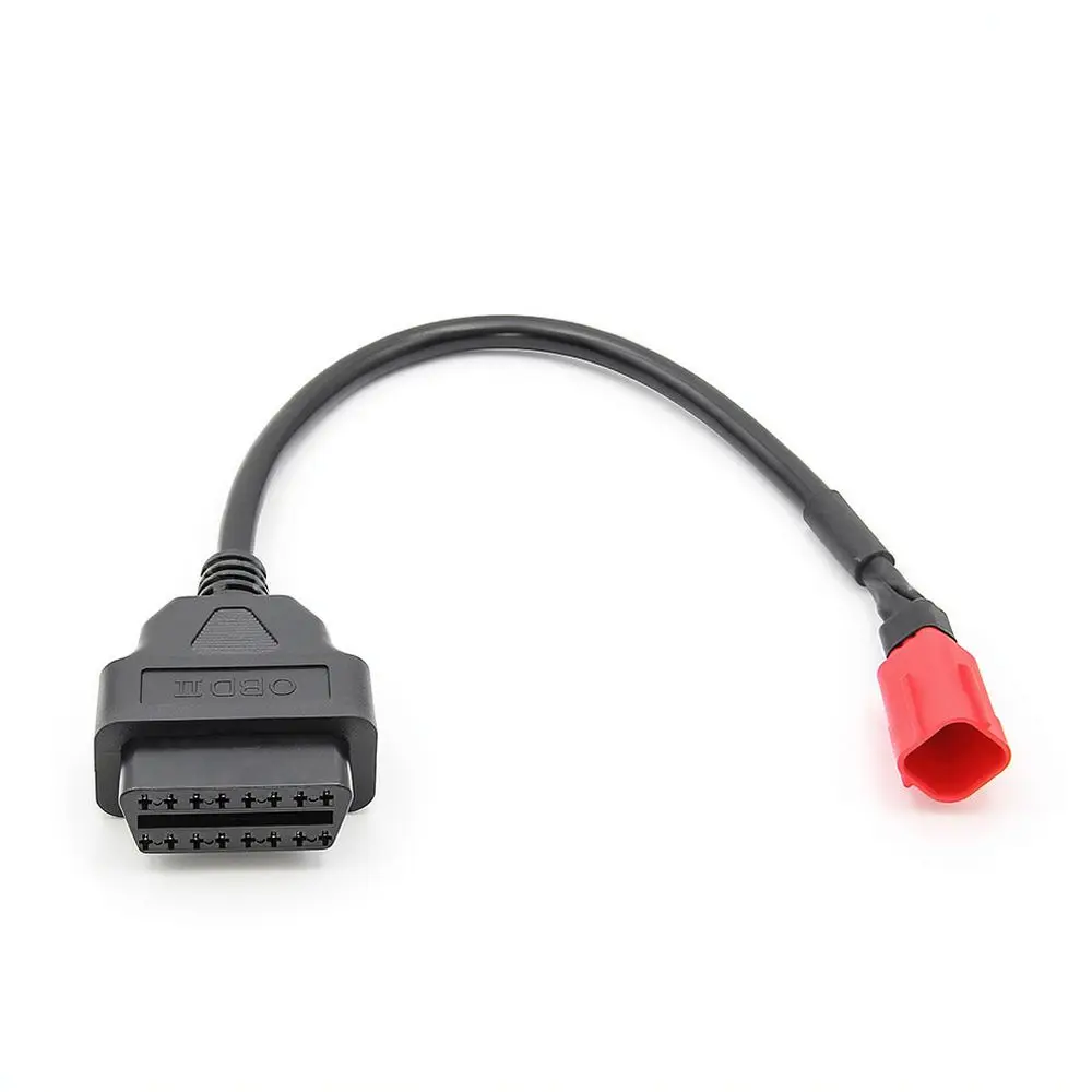 OBD2 16Pin To 6Pin Connector Diagnostic Tool Cable For Motorcycle Engine Maintenance System Scanner Adaptor