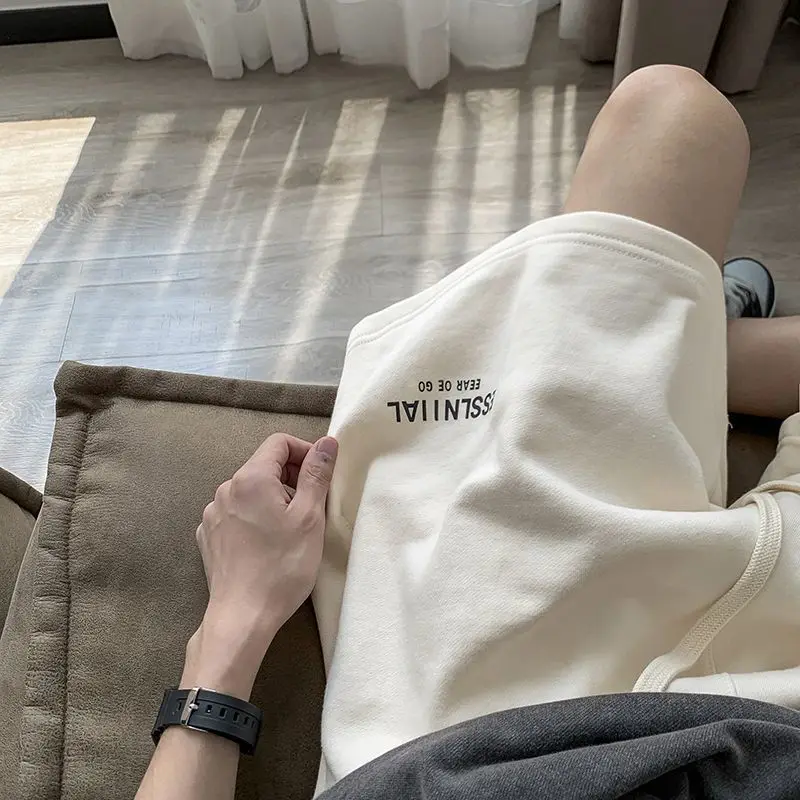Summer sports pants for men ins trendy loose hot style 2024 casual five-point basketball American shorts for men to wear outside