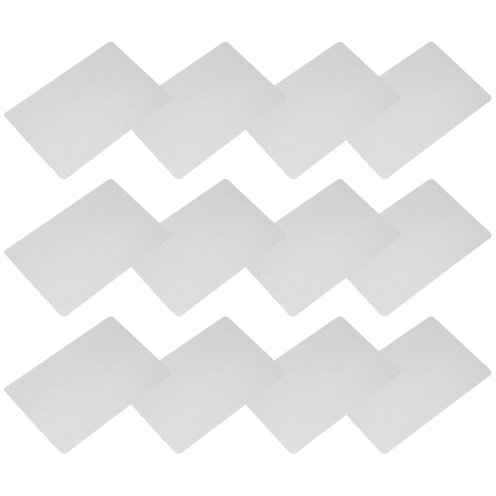 

50pcs Metal Business Cards Aluminum Alloy Blank Name Cards For Engraving Machine Heat Transfer Sublimation Printing Tool