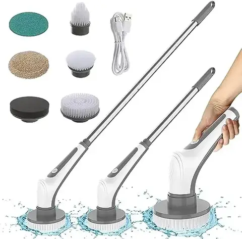 Electric Aquarium Cleaning Brushes for Fish Tank Electric Scrubber Brush Type-C Kitchen Bathroom Electric Cleaning brush  IPX8