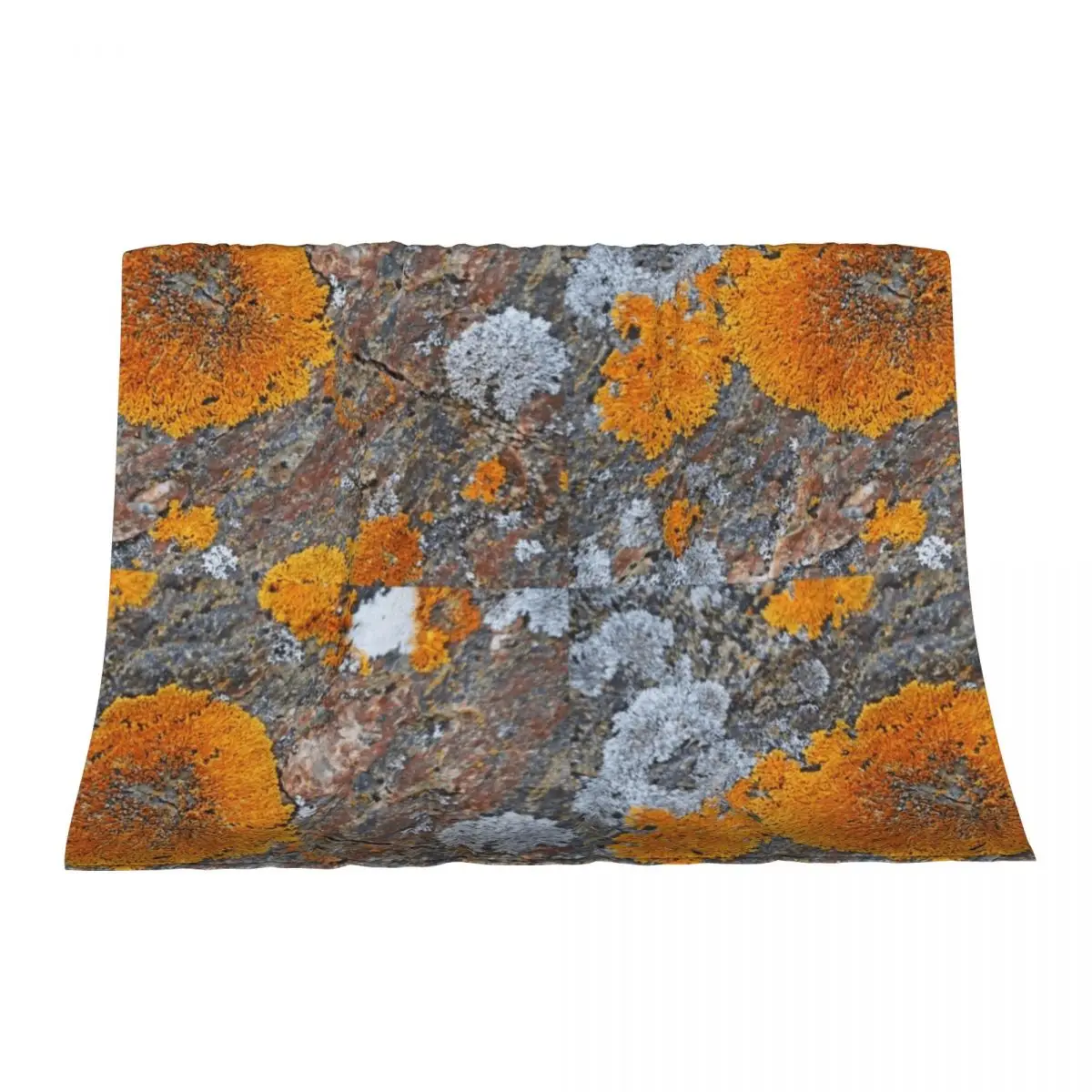 

Wreck Island Lichen On Rock Throw Blanket Beach Single Cute Plaid Decorative Sofas Blankets
