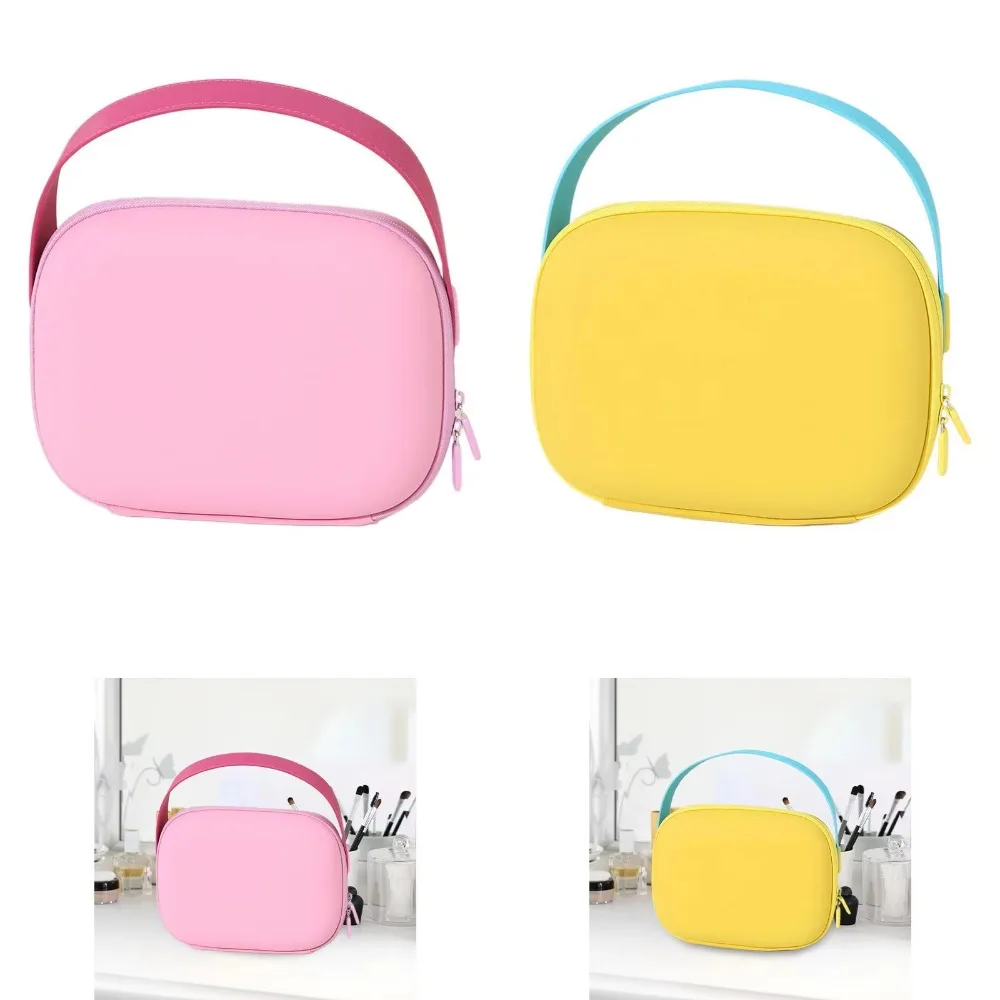 

Candy Color​​ Waterproof Makeup Case​​ ​​Square Design​​ ​​Washable​​ PU Cosmetic Bag​​ ​​Lightweight​​ ​​with Handle​​