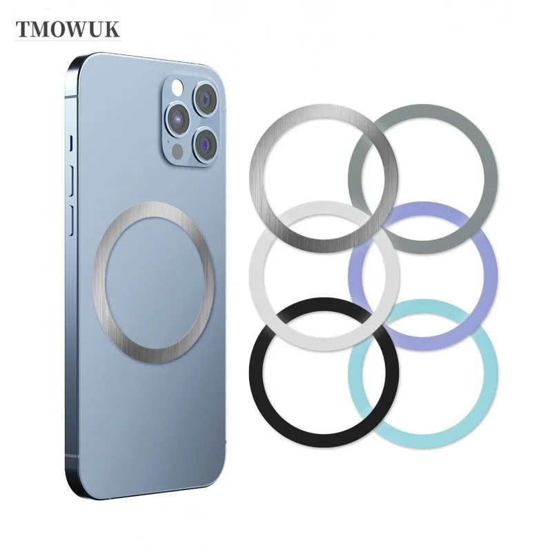 

For iPhone 13 14 15 16 Pro Max Plus mini for Magsafe Magnetic Metal Plate Ring Sticker Wireless Charging Sticker Ring