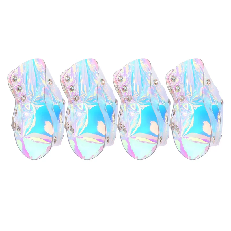 New 4Pcs Skate Toe Guards Vegan Faux PVC Roller Skate Toe Caps Shoe Shield Toe Protector Roller Skates Sport Accessories