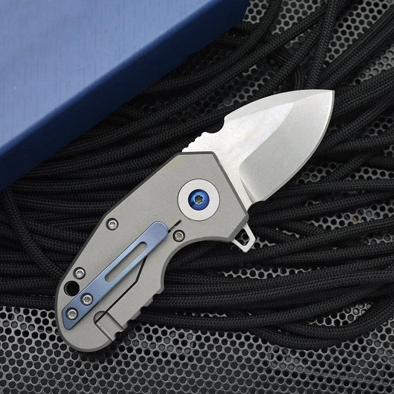 

Outdoor Mini BM 756 M390 Folding Pocket Knife for EDC with Titanium Alloy Handle