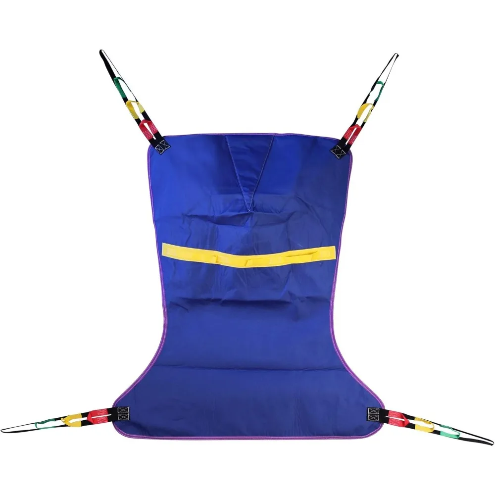 

Universal Full Body Lift Sling, Medium, 51.5"L x 39.5" - Solid Fabric Polyester Slings for Patient Lifts