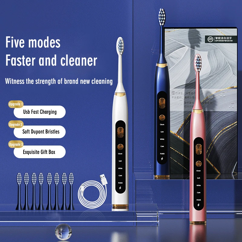 

Magnetic Levitation Sonic Electric Toothbrush Adult Usb Charging Automatic Vibration Soft Toothbrush Safe And Portable