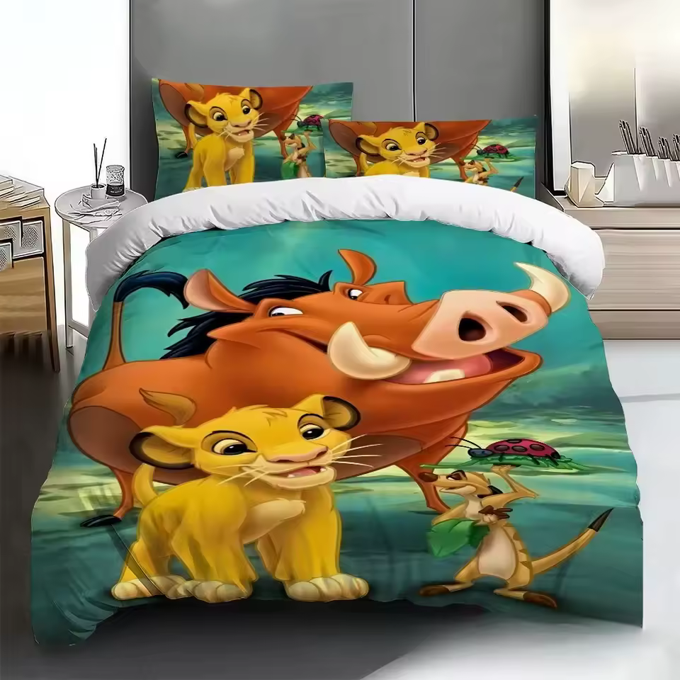 만화 라이온 킹 이불 커버