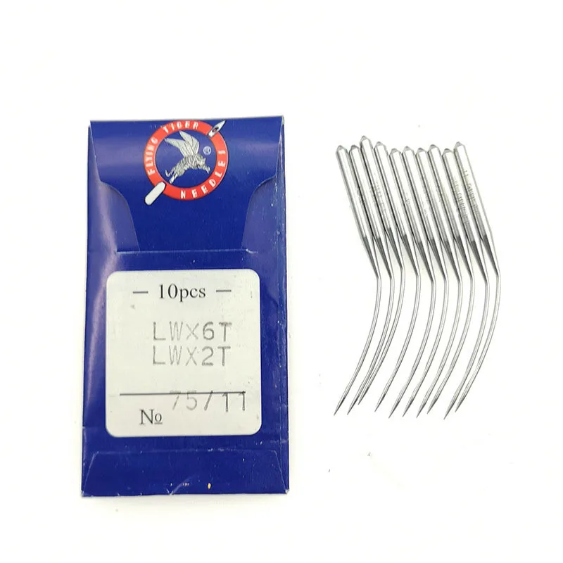 10Pcs Flying Tiger LW*6T Portable Silver Metal Blindstitch Sewing Machine Needles