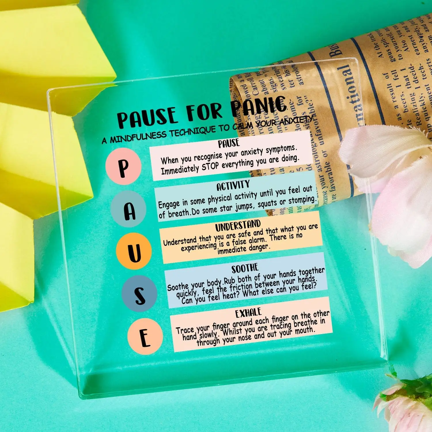 Positive Sign Decor For Therapy Office School Counseling Office - Office Decor For Therapists - Mental Health Awareness Gifts
