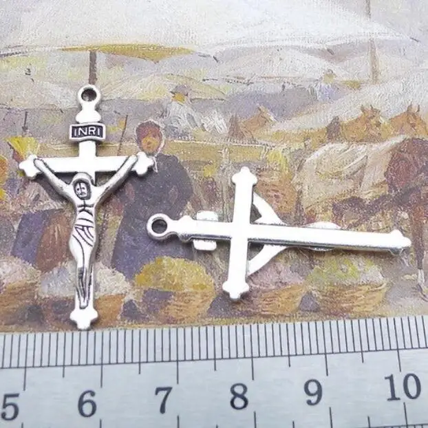 

15Pcs 20*38mm Tibetan Silver Alloy Charm Cross Pendant for DIY Jewelry EF3818