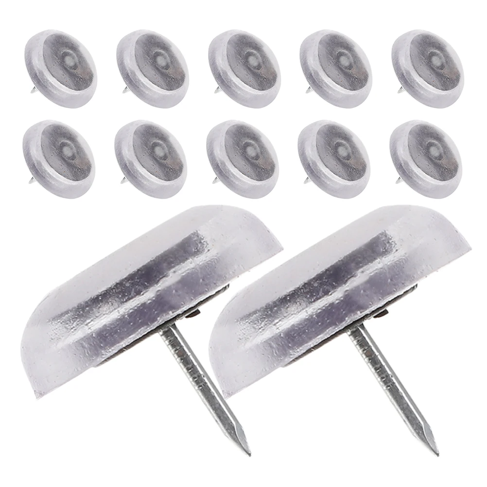 

24 Pcs Leg Protectors Non Slip Silicone Furniture Pins Durable Upholstery Nails Table Feet Nails Anti Fall Home Office