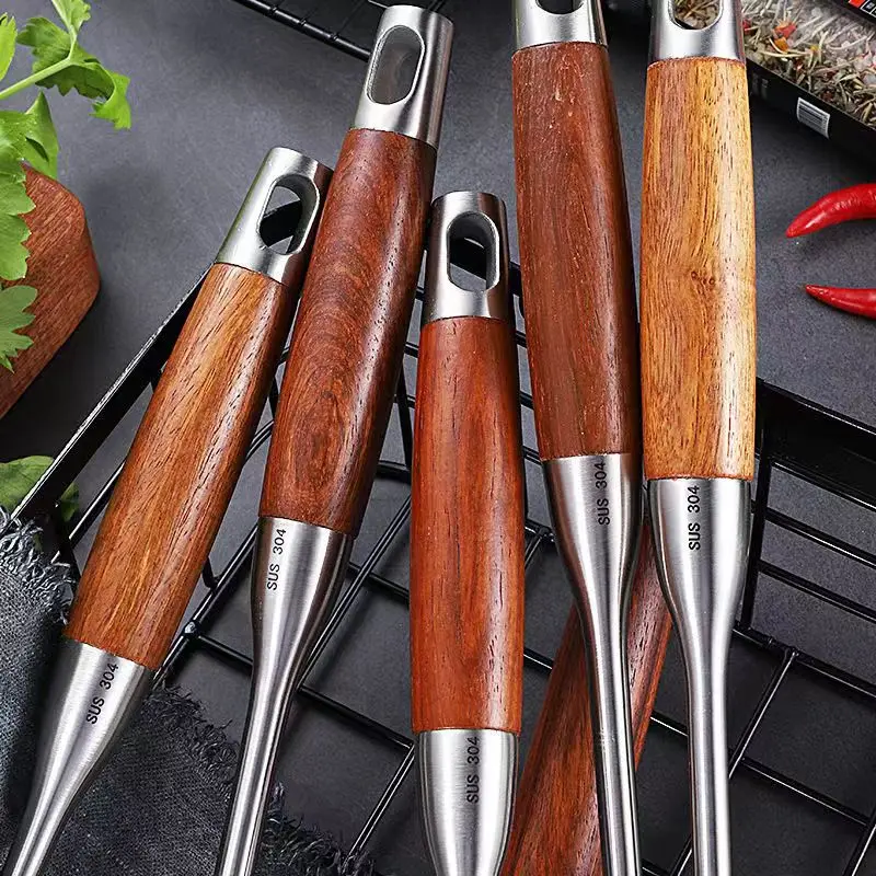 Stainless Steel kitchen utensils set cooking accessories cuisine outils Wok Spatula Gadgets Tool Handle Slotted Rice Spoon