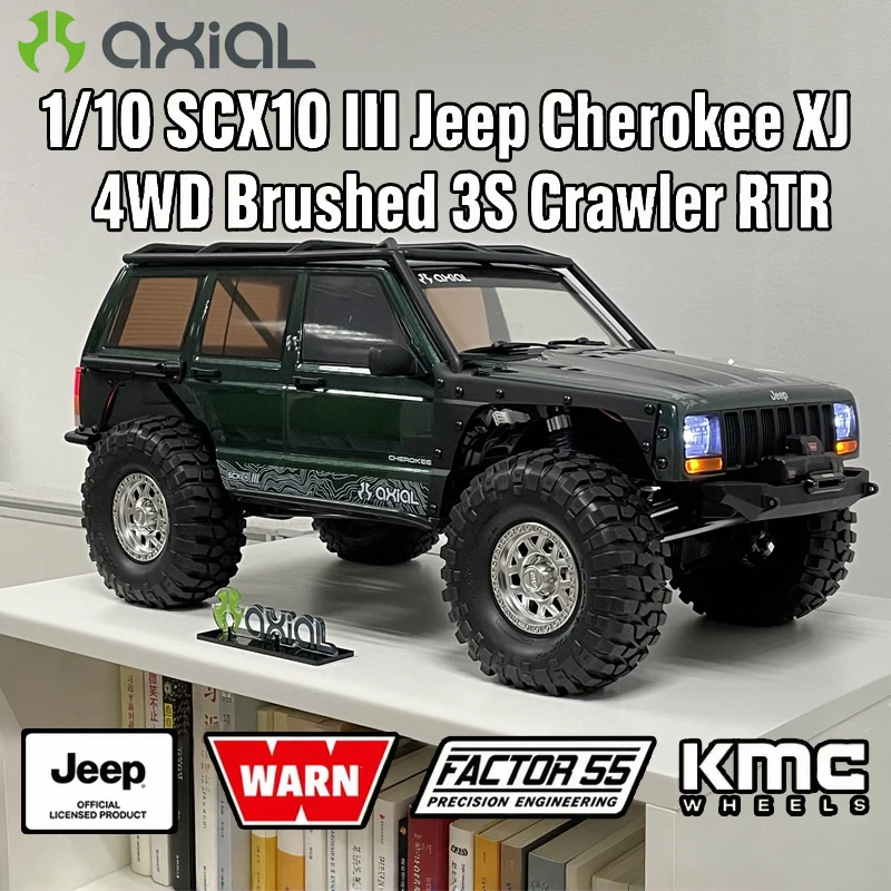 Axial 1/10 SCX10 III Jeep Cherokee XJ RC Car 4WD RTR Electric Remote Control Car Climbing Off-road Vehicle For Hobby Adults Toy