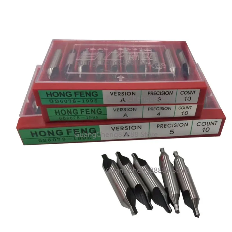 Hongfeng Superhard A Center Drill 1-6mm High Speed Steel White Steel Positioning Bit