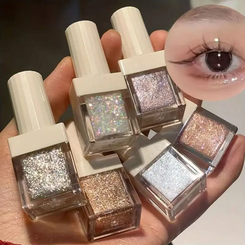 Waterproof Brightening Liquid Burst Eyeshadow， Sparkling Crystal Gloss Finish, Shiny Bead Effect,  looks charming and chic.