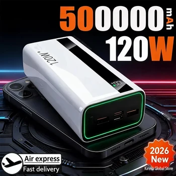 500000mAh Power Bank 120W Fast Charging Large Capacity Power Bank PD 20W Suitable For All