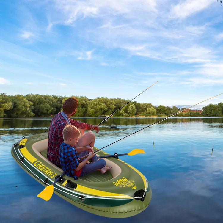 Outdoor folding glue PVC thickened kayak inflatable boat fishing boat assault boat speedboat