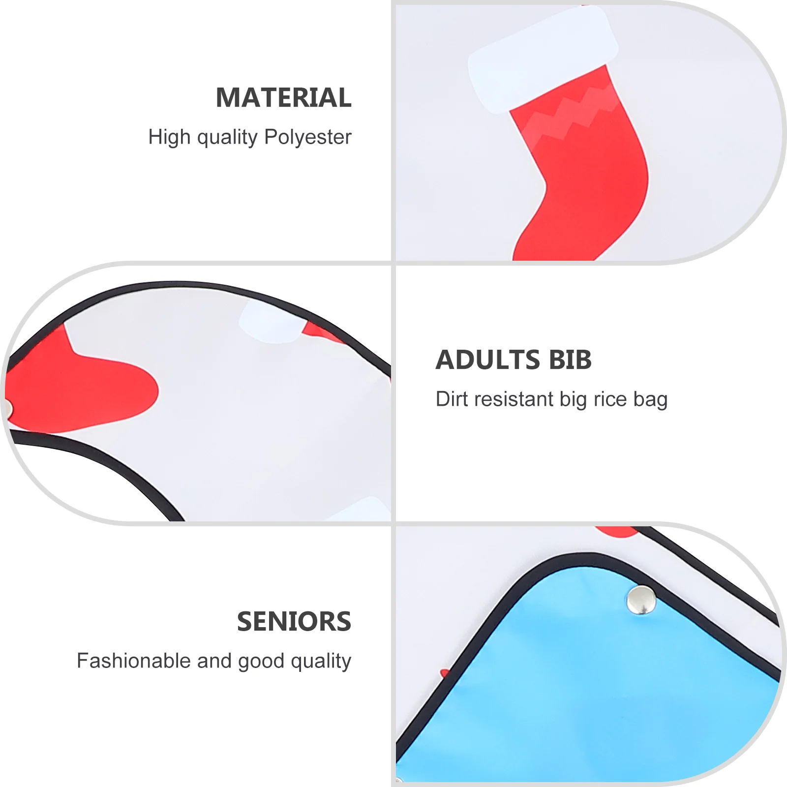 

Противообрастающий нагрудник, фартук для еды, практичный протектор, не требующий пятен, для пожилых мужчин и женщин, полиэстер для взрослых