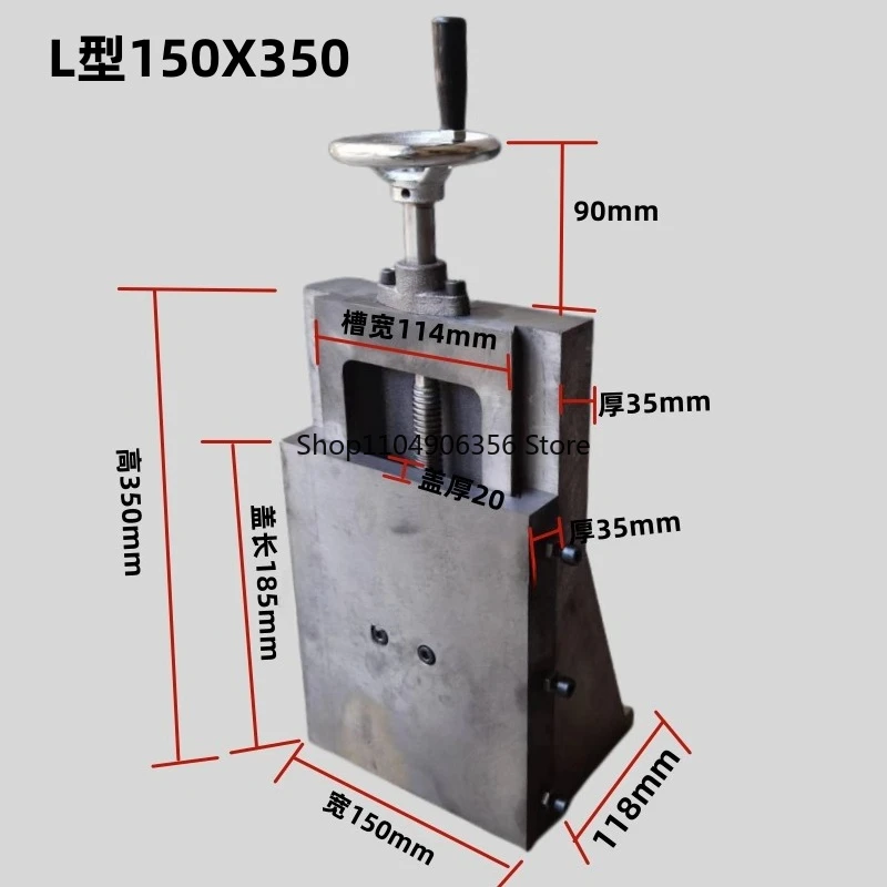 

Cast Iron Workbench Dovetail Groove Drag Plate Screw Guide Rod One-Way Slider Workbench Woodworking Machinery Parts