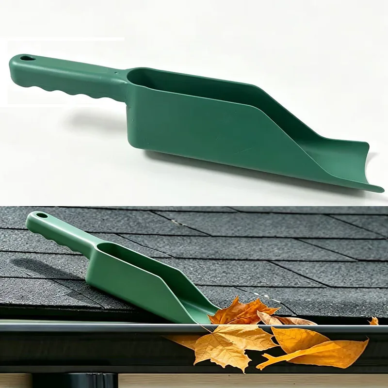 1pc Gutter Getter Scoop Cleaning Roof Tool Flex Fit Dirt Debris Remove Multi Use Eaves Garden Leaf Gutter Spoon Shovel Supplies
