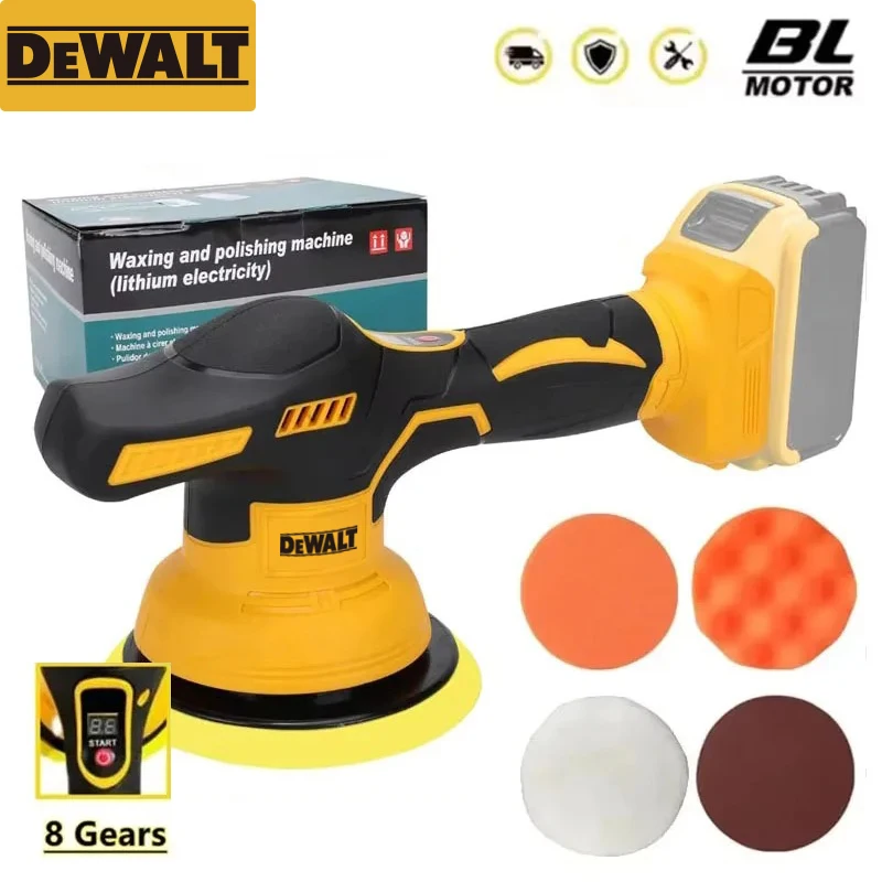 

Беспроводная полировальная машина DeWalt с 8 скоростями и цифровым дисплеем, электрическая полировальная машина с долговечной батареей, инструменты для полировки и вощения автомобилей