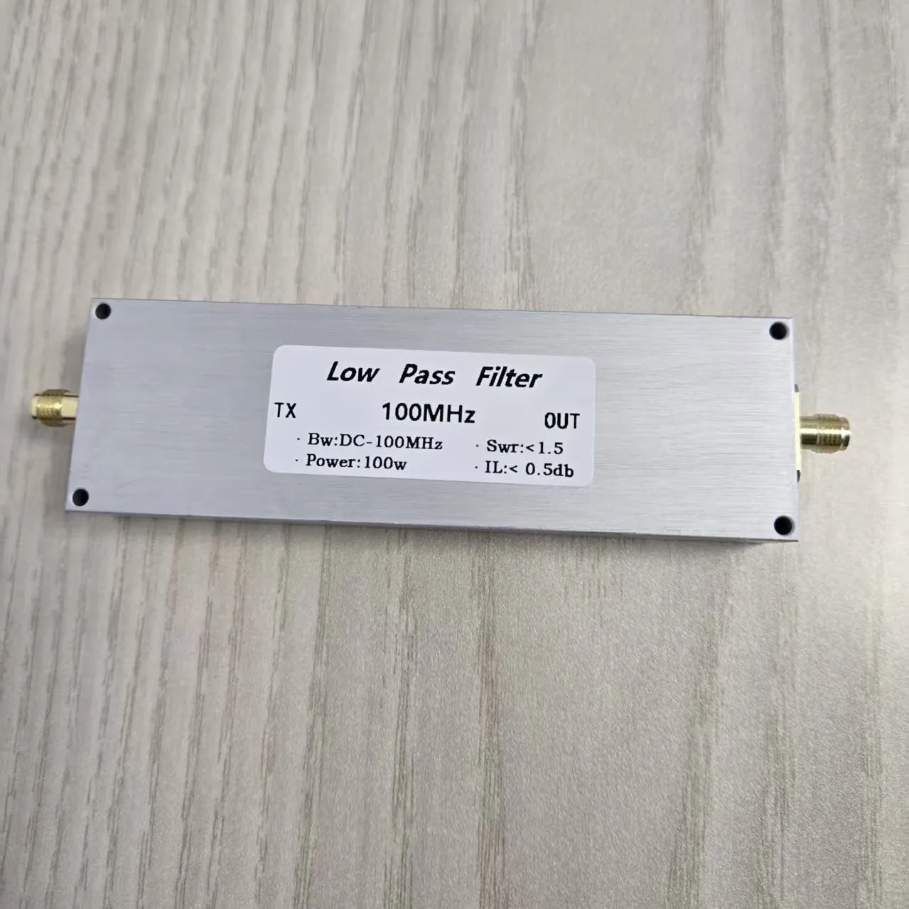 

LPF-100M-100WSMA Low Pass Filter SMA Mother Seat 100w 100MHz