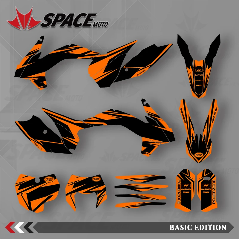 

SPACE MOTO графический фон наклейки наклейки мотоцикл для KTM 13-14 SXF 15 SXF 14-15 EXC 16 EXC