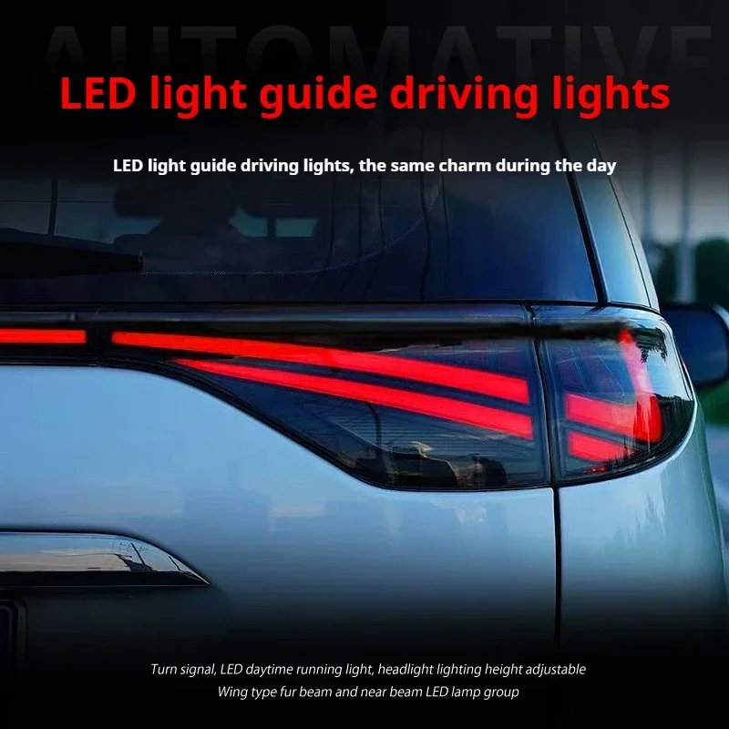 FT Car Light forToyota Previa ACR50 Taillight 2006-2016 LED Tail Lamp Dynamic Turn Signal Light Car Through Taillights Assembly