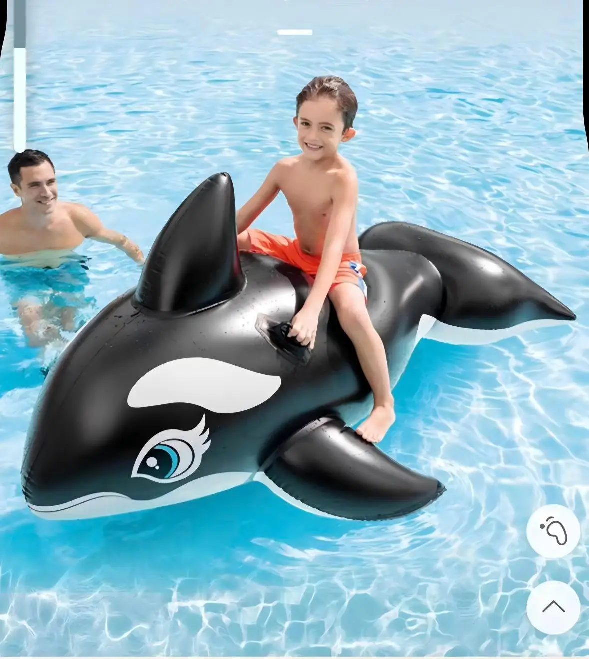 Flotador inflable de montaje de ballena para surf acuático, flotador inflable de PVC para montaje en surf acuático