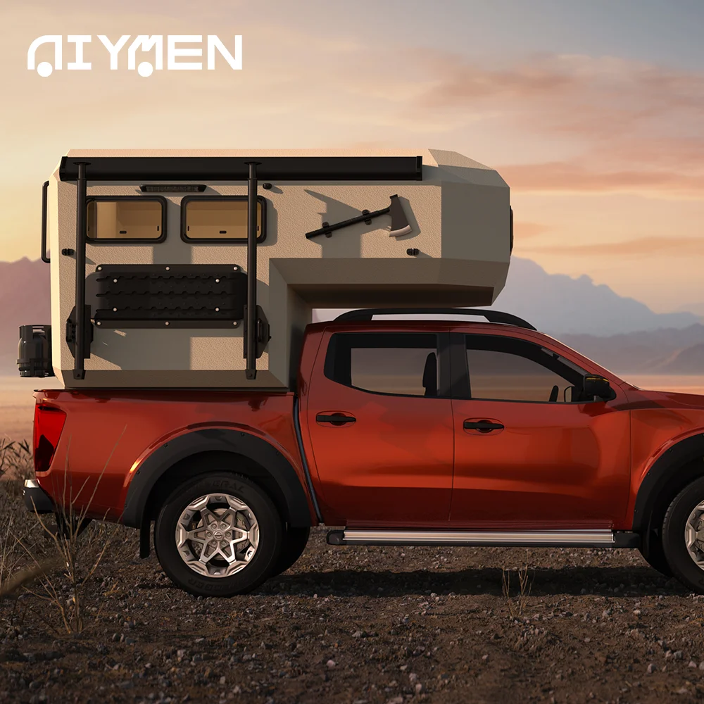 Expedition Bed 4x4 off Road Pop up Top Overland Composite Travel Truck Camper Sale for Pickup