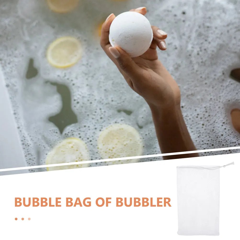 

12 Pcs White Soap Foaming Net Shower Maker Exfoliating for Handcraft Oil Fruit Soap Packaging Bath