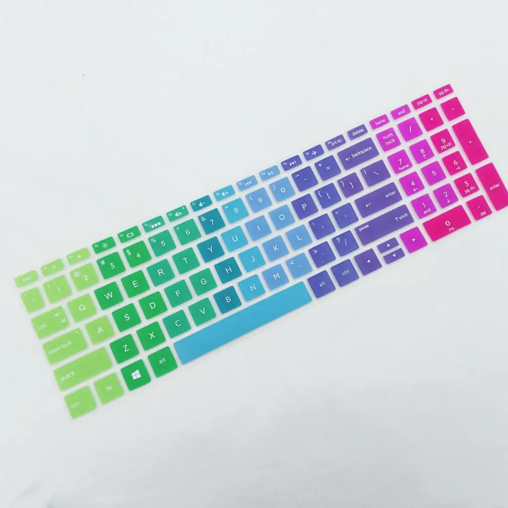 Durable Silicone Keyboard Cover Skin Water Resistant Washable Protector for HP 15.6 Inch Laptop Desktop