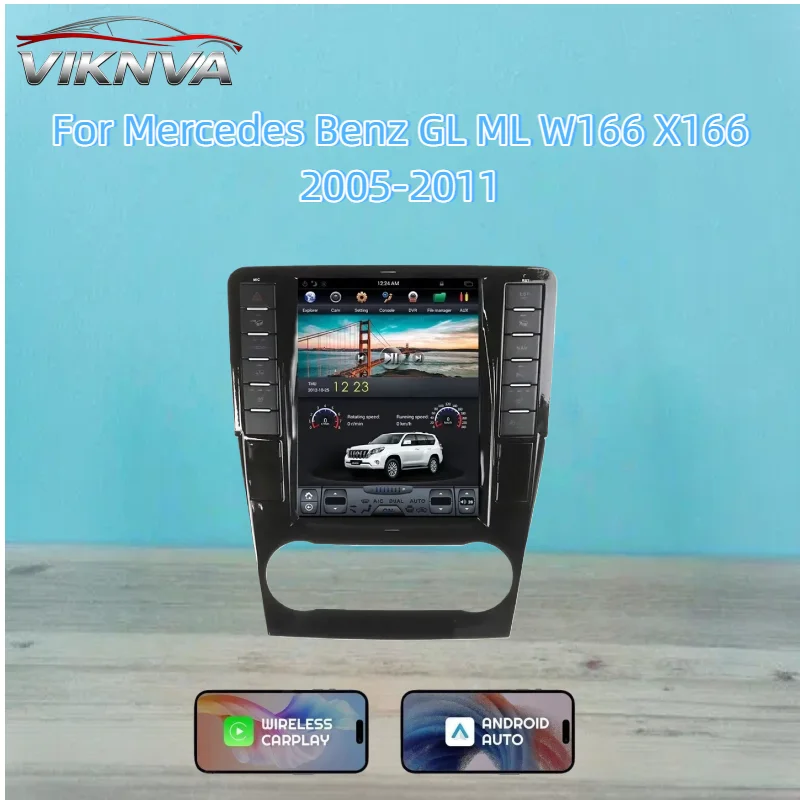 

9,7 "для Mercedes Benz ML W164 W300 ML350 ML450 ML500 GL X164 G320 GL350 GL450 GL500 Android 14 автомобильный монитор экран Carplay Audio