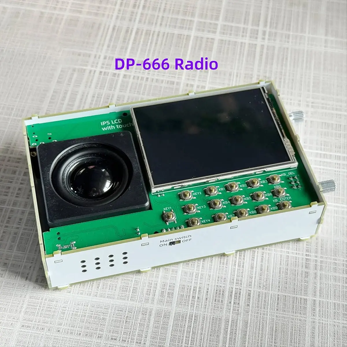 Upgrade DP-666 TEF6686 Radio High Sensitivity Full Band Receiver with Antenna Black