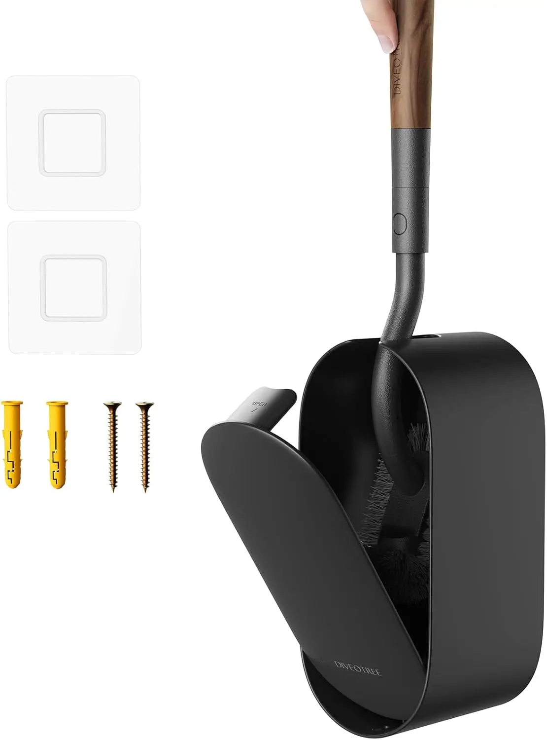 

Toilet Cleaner Brush, Toilet Brush and Holder for Dead Cleaning, Wall Mounted Toilet Bowl Brush for