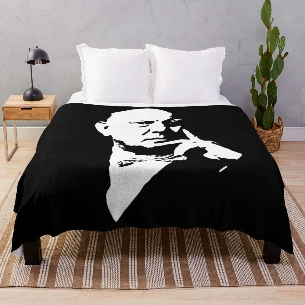 

Aleister Crowley Throw Blanket Warm Accent Blanket for Living Room Decoration