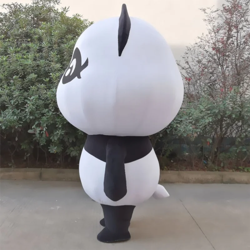 Disfraz de mascota inflable de Panda de 2m, ropa inflable de Animal para Cosplay de Navidad, juego de fiesta de Halloween, accesorios de actuación para caminar